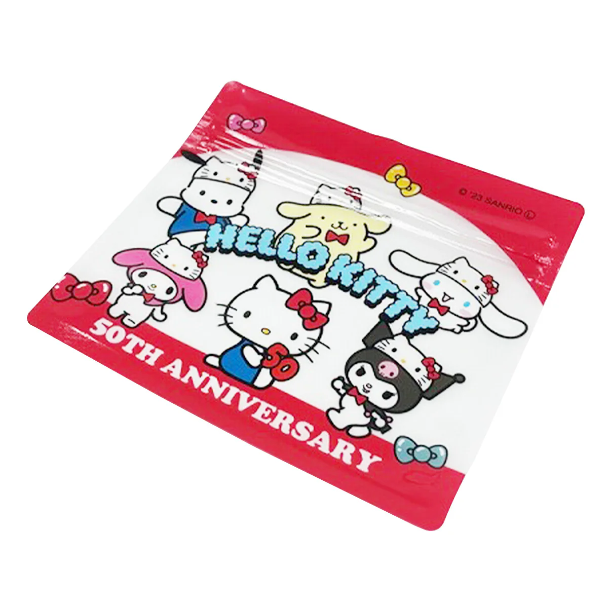 Hello kitty凯蒂猫｜50周年限定sanrio联名zip bag/拉链袋/收纳袋｜6枚入｜约12.5cm x 11cm x 0.2cm