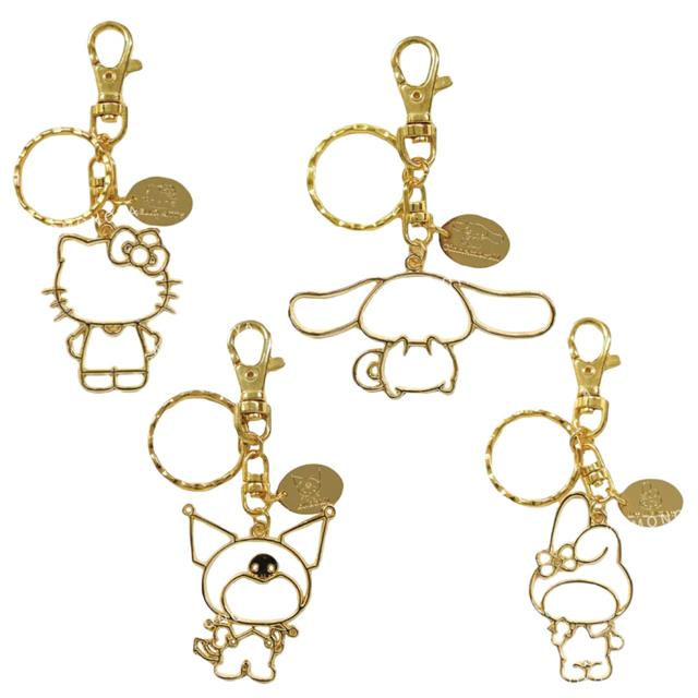 Sanrio｜Sanrio Metal Keychain Gold｜5×4cm approx.