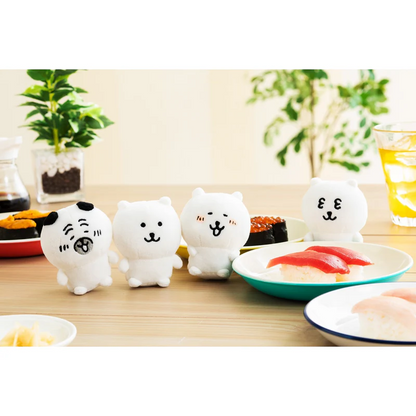 Nagano自嘲熊｜Market Minimini SuspensionMascot（Nagano bear/ Nemui)33眼白熊迷你毛绒玩偶摆件/公仔｜約H70 x W60 x D40mm