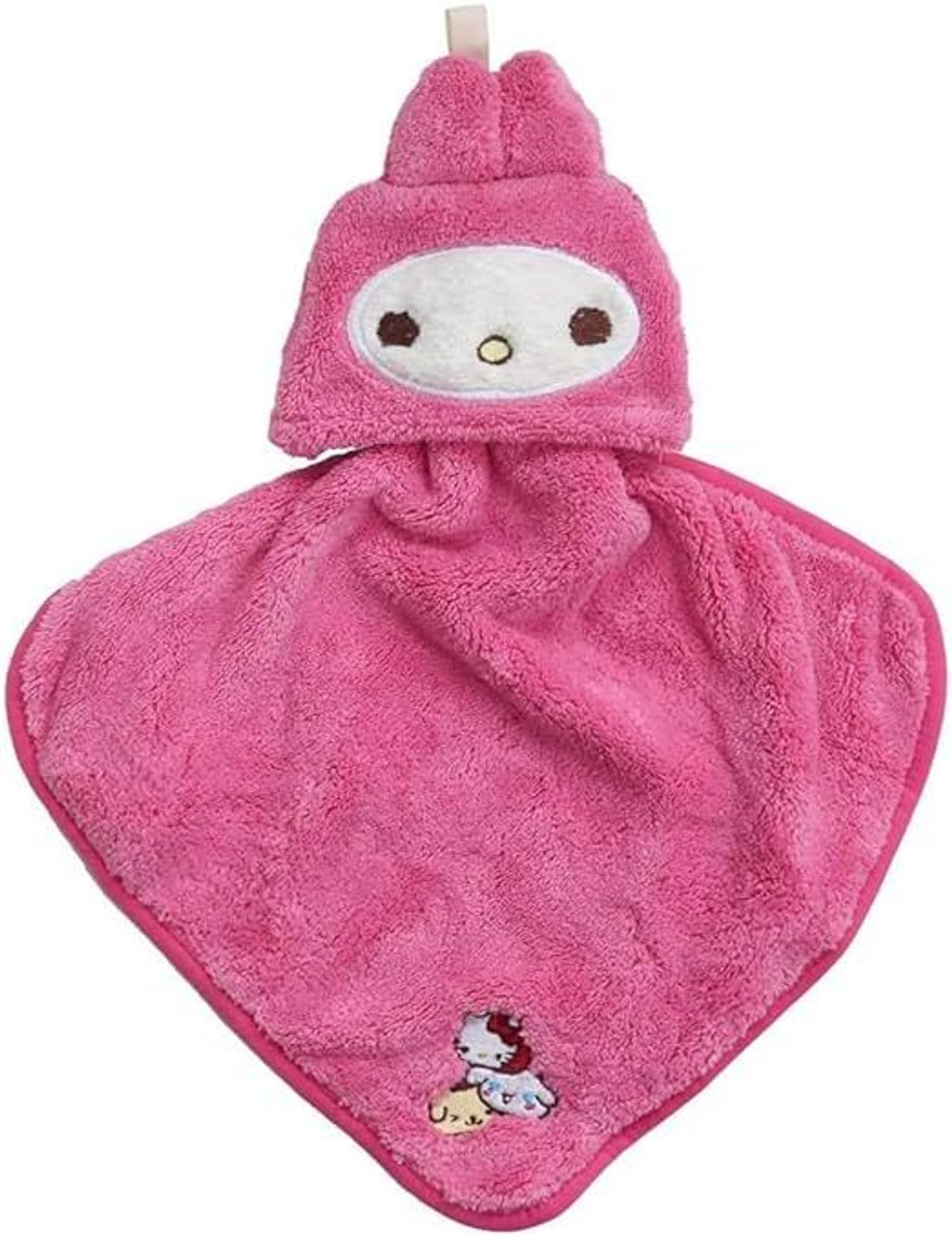 Sanrio｜Marushin Hanging Loop Towel吸水速干防臭抗菌便携毛巾/擦手巾/可折叠收起/挂在勾勾上｜打开后約25×25cm