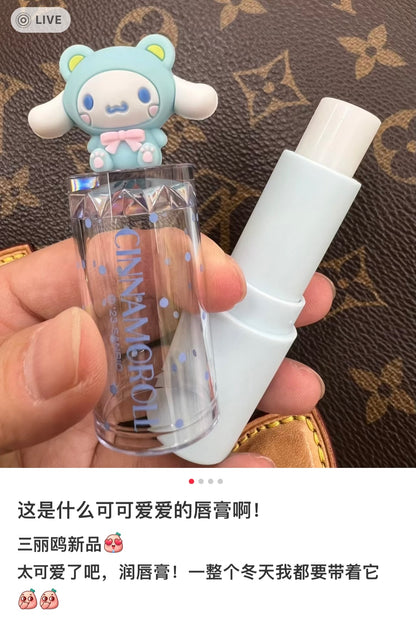 Sanrio｜2023最新Kawaii Cosme保湿润唇膏｜3.8g 尺寸: 2.5 x 2.5 x 9.7cm