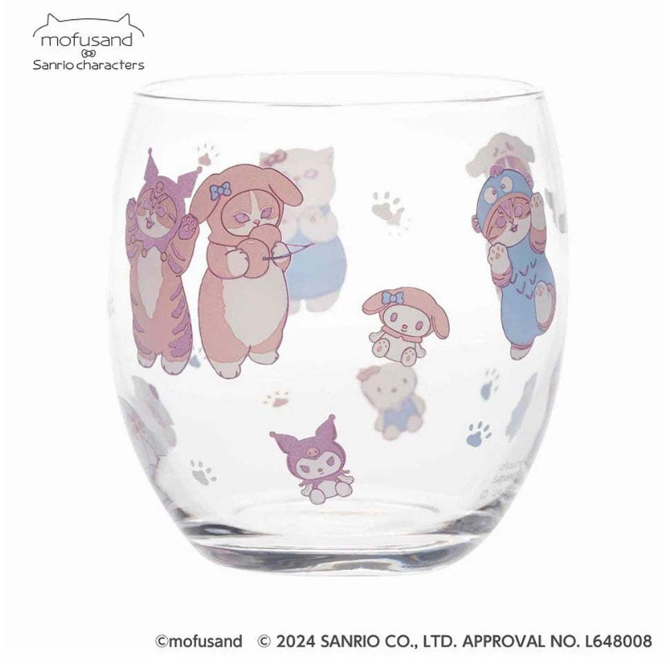 Mofusand｜Sanrio Characters Cocoon Glass｜ Φ73×83mm approx.