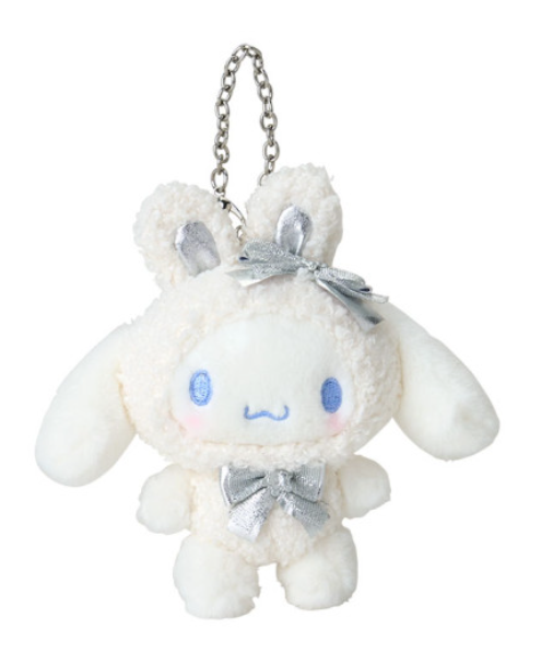 Sanrio三丽鸥｜Mascot Charm / Fluffy Snow Rabbit冬日毛茸茸银白初雪小兔系列可爱角色玩偶挂件/包挂｜约10×4×16.5cm