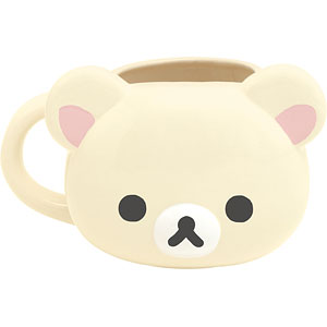 Rilakkuma轻松熊｜BASIC RILAKKUMA Favorite Things Mug超可爱角色熊头圆滚滚陶瓷马克杯/水杯/咖啡杯｜约90 x 90 Dia.mm