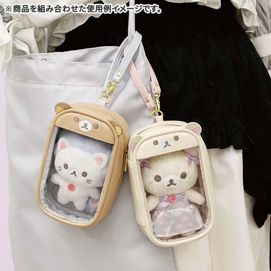 Rilakkuma轻松熊｜Korilakkuma Plush Keychain Sky Cotton Candy San-X天空白云棉花糖系列毛绒玩偶挂件/包挂約H140×W100×D55mm