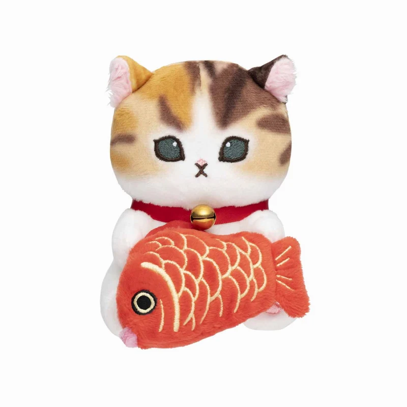 Mofusand｜Monitor Plush Toy - Cat 鲨鱼猫鲷鱼猫毛绒玩偶摆件｜約H120×W75×D110mm