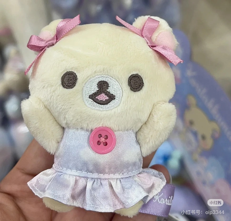 Rilakkuma轻松熊｜Osorano Kururin Wataame - Tenori Plush Toy San-X天空白云棉花糖系列毛绒沙包玩偶手玉/全6种｜1枚入