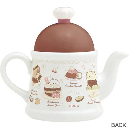 Sumikko gurashi｜ San-X Porcelain Teapot - Sumikko Gurashi : Chocolate Fair at Sumikko Cafe｜140×Φ100mm approx.