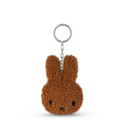 Miffy米菲｜BON TON TOYS -Flat Keychain ECO Tiny Teddy脸型毛绒钥匙扣挂件/包挂 | 约10 cm - 4&quot;