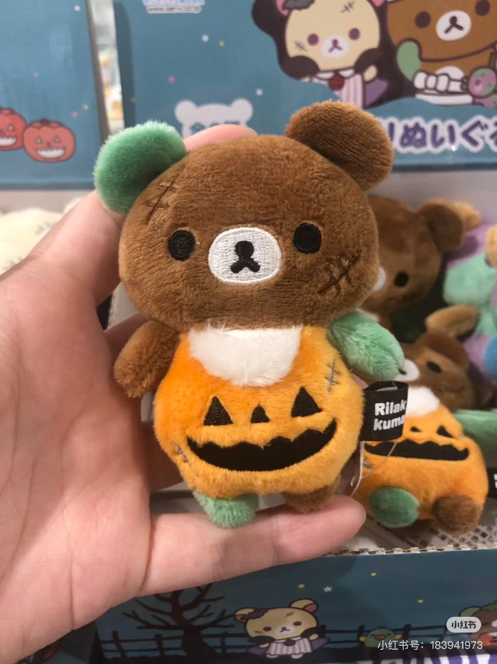 Rilakkuma轻松熊｜Osorano Kururin Wataame - Tenori Plush Toy San-X万圣节限定毛绒玩具摆件/全6种｜1枚入