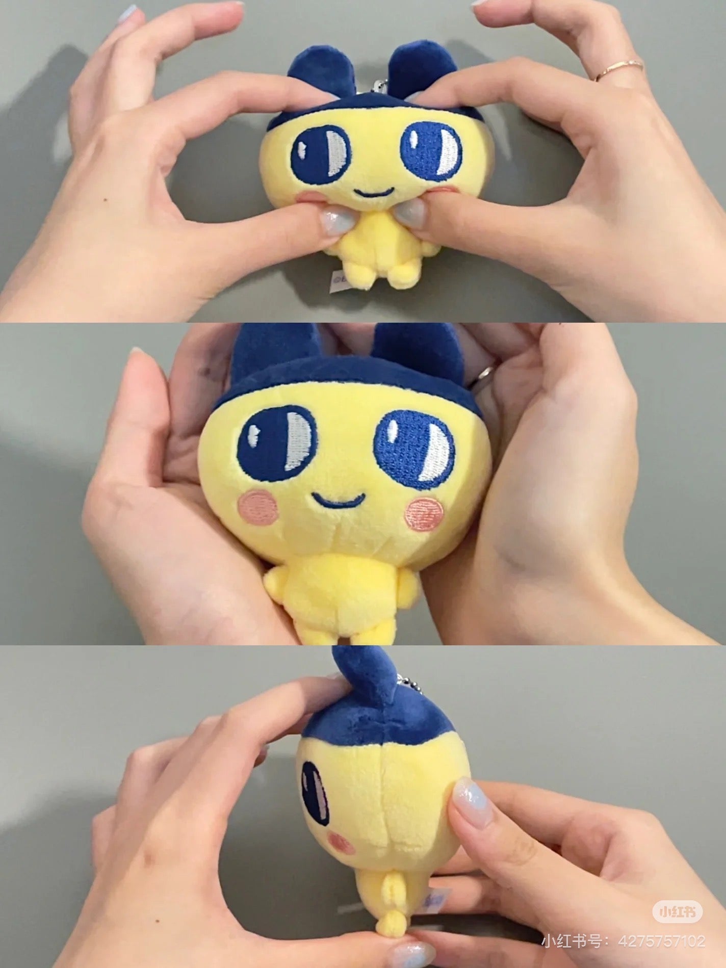 Tamagotchi拓麻歌子｜Plush Mascot电子宠物可爱角色毛绒玩偶挂件/包挂｜约90x100x50mm