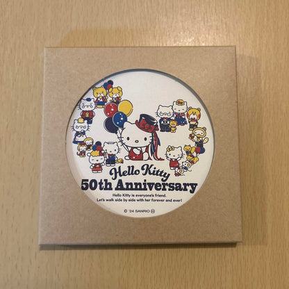 Sanrio｜50周年限定Hello Kitty一直在你身边系列杯垫｜约200×20mm