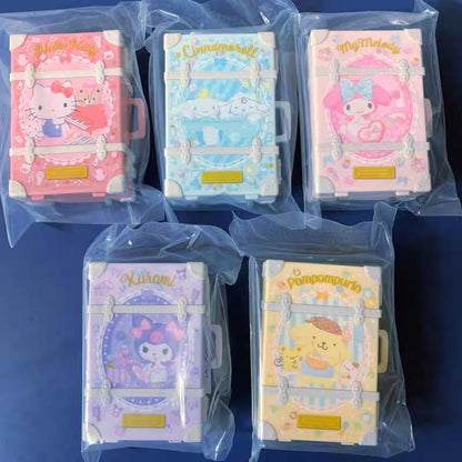 BANDAI万代｜Sanrio Characters Tiny Suitcase三丽鸥迷你复古行李箱食玩盲盒/全5种｜1枚入