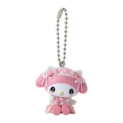 Sanrio三丽鸥｜Secret Mascot - Charm Keychain - Dream Ribbon Blind Box（a box of 8）梦幻蕾丝蝴蝶结千鸟格女仆地雷系玩偶挂件盲盒/全8种｜1枚入