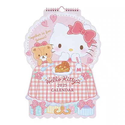 Sanrio三丽鸥｜Original Die-cut Calendar - Hello Kitty / 2025年可爱造型日历/挂历｜约29.7×1×41.9cm