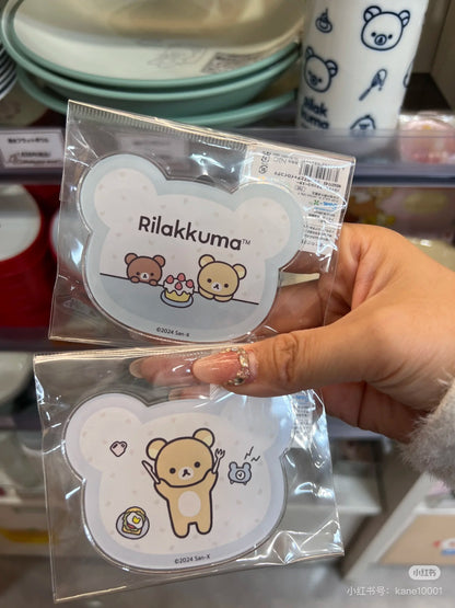 Rilakkuma｜Acrylic Coasters｜Approx. H63×W81×D3mm