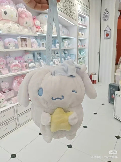 Sanrio三丽鸥｜Original Stuffed Toy Purse - Cinnamoroll / Sleepy Time玉桂狗甜梦系列困困大耳狗毛绒巾着/收纳包｜约20×11×20cm