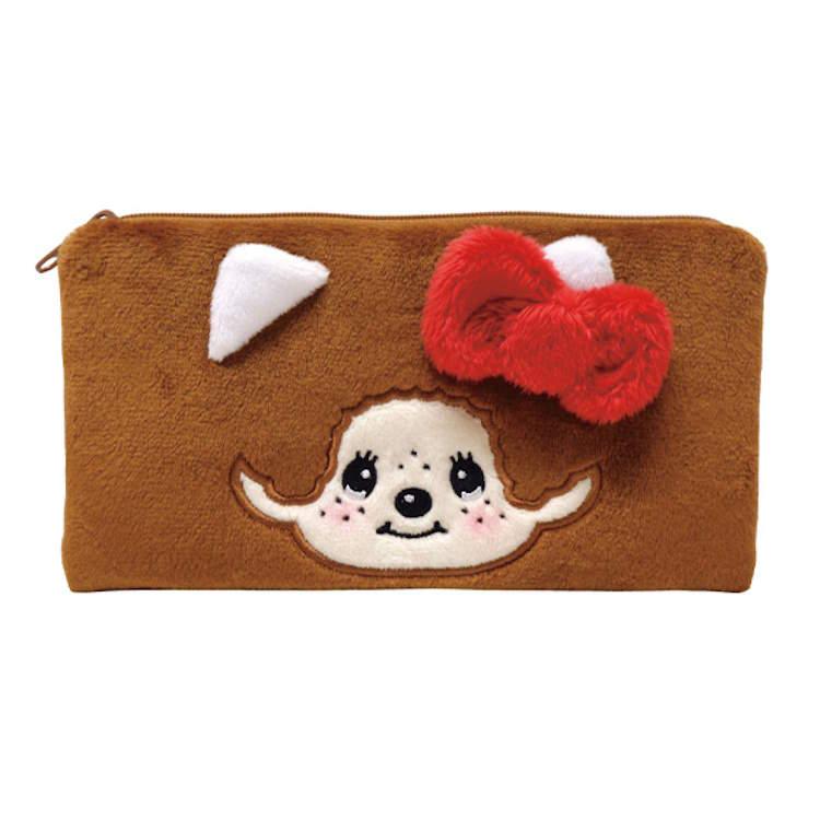 Monchhichi｜Pouch Monchhichi Hello Kitty Flat Pouch｜ H100 x W190 x D30 mm approx.