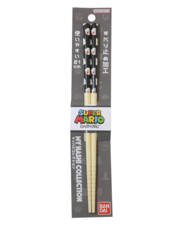 Nintendo任天堂｜Mario Bamboo Chopsticks 21cm / Super Mario Brothers超级马里奥竹制筷子｜约长210mm