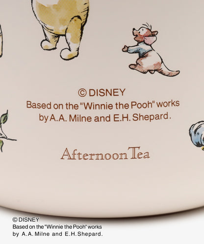 Disney｜圆滚滚胖胖带盖保温杯/噗噗小熊维尼Afternoon Tea联名限定印花保温便携随行杯/贴心防滑杯底｜350ml