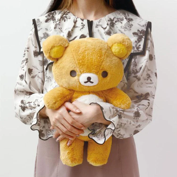 Rilakkuma轻松熊｜San-X Plush Toy (M)/Wonderful House奇妙屋毛茸茸中号玩偶/公仔/背后有拉链｜约400×250×140mm