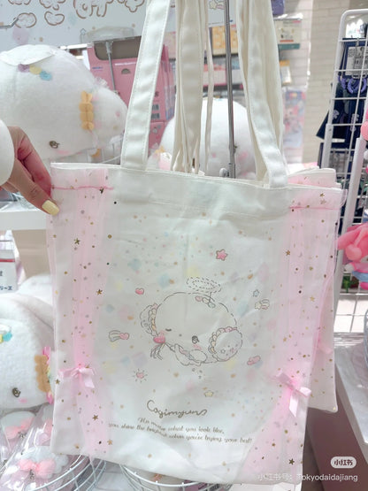 Sanrio｜Tote Bag - Cogimyun/ Angel Play Party小麦云粉精灵天使系列仙女帆布包/收纳包｜约 23×9×14cm