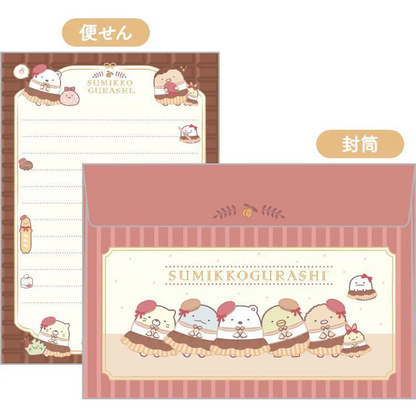 Sumikko gurashi｜Chocolate Fair at Sumikko Cafe - Letter Set with Case San-X｜140 × 190 mm approx.