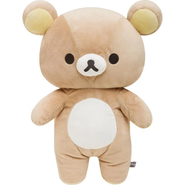 Rilakkuma轻松熊｜Korilakkuma Plush Doll M BASIC RILAKKUMA Favorite Things San-X超好摸轻松熊/小白熊毛绒玩偶公仔抱枕/靠垫｜约370×320×150mm