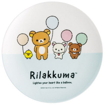 Rilakkuma｜Main Plate Rilakkuma Skater Plate｜Approx. 200 mm in diameter x 17 mm in height