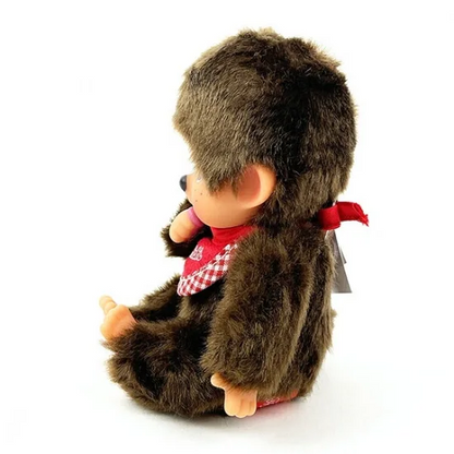 Monchhichi｜Premium Standard Plush SS Brown Boy Sitting｜14cm x 9cm x 7cm approx.