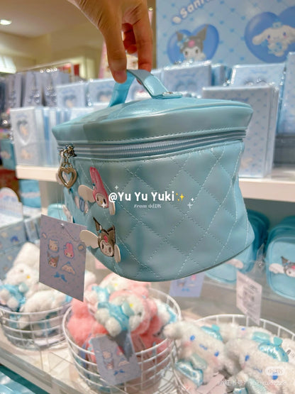 Sanrio三丽鸥｜Sanrio Original Vanity Pouch - Dreaming Angel 2nd水色天使爱神系列蓝色化妆包｜约32.7 x 26.3 x 17.9cm