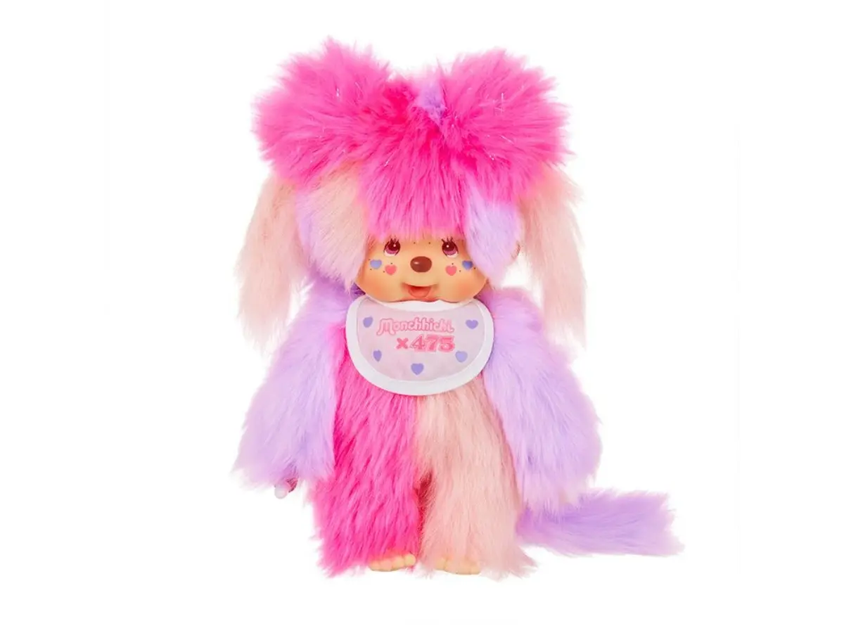 【restock soon】Monchhichi｜Shinako475 x Monchhichi S Cotton Candy Plush Dolls/PlushToy｜H21.5 x W14 x D7cm approx.