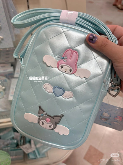 Sanrio三丽鸥｜Sanrio Original Mini Shoulder Bag - Dreaming Angel 2nd Angel水色天使爱神系列双面图案挎包｜约13×4×20cm