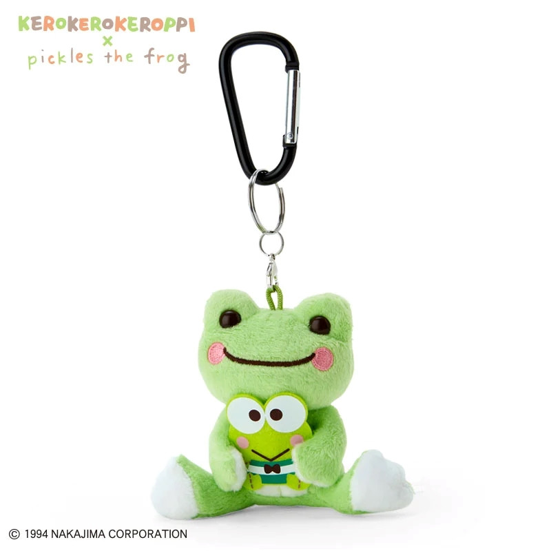 Sanrio｜Kerokero Keroppi 大眼蛙✖️泡菜蛙联名玩偶/挂件｜公仔约H15 x W11 x D13cm/挂件约10×4×9cm