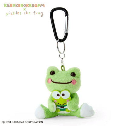 Sanrio｜Kerokero Keroppi 大眼蛙✖️泡菜蛙联名玩偶/挂件｜公仔约H15 x W11 x D13cm/挂件约10×4×9cm