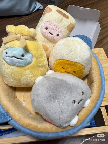 Sumikko gurashi角落生物｜Waku Waku Tapioca Convenience Store - Oden Plush Toy Set San-X哇哇哇木薯便利店关东煮毛绒玩偶套组/手玉｜约80×160×155mm