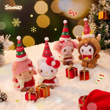 Sanrio三丽鸥｜Mascot Holde/ Christmas 2024圣诞限定可爱角色毛绒玩偶挂件/包挂｜约8.5×6.5×19cm