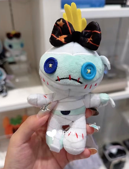 Disney迪士尼｜Fluffy Plush Keychain  / Halloween Skeleton万圣节骷髅玩偶挂件/包挂｜ 约高17cm