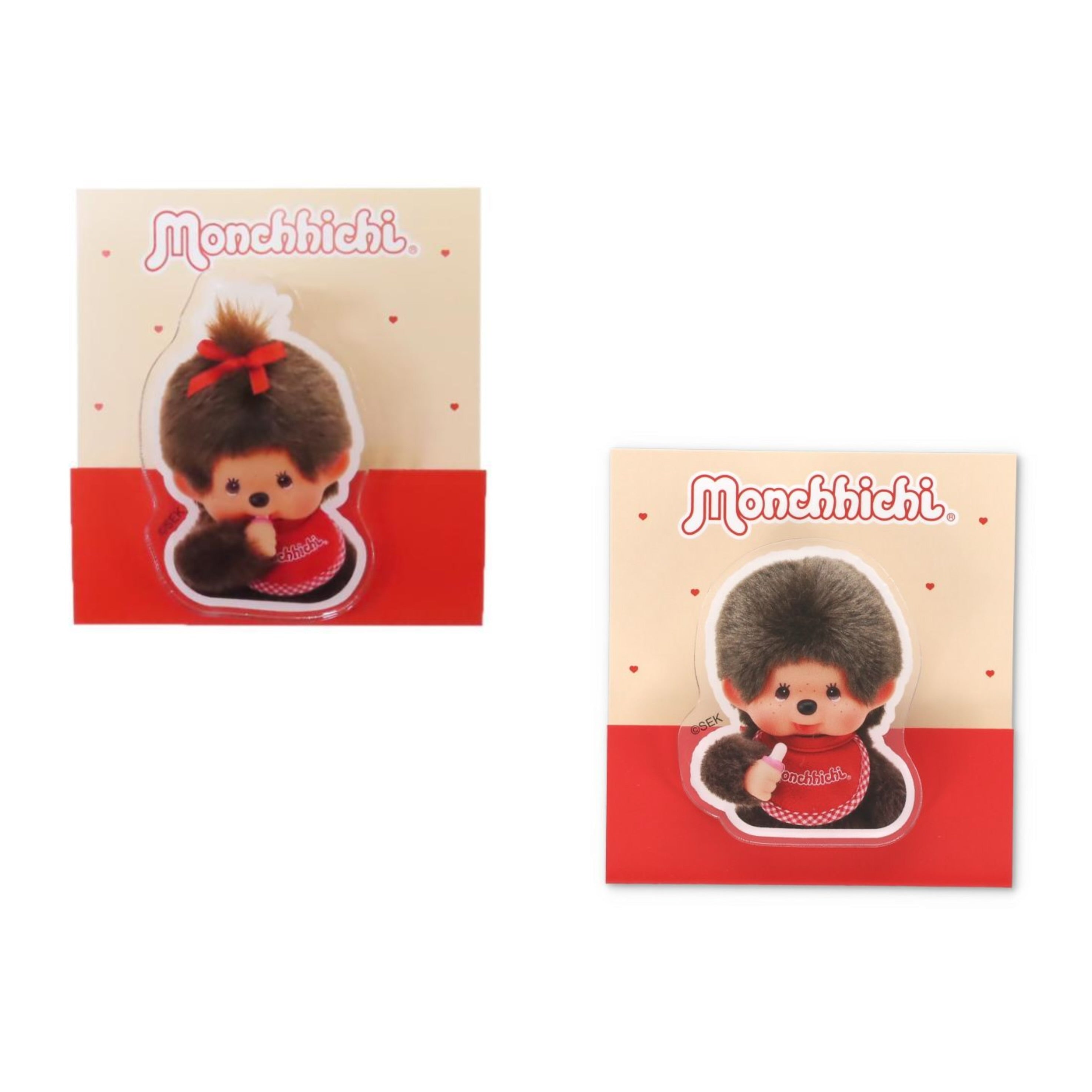 Monchhichi｜ Acrylic Clip｜W42 x H53mm approx.