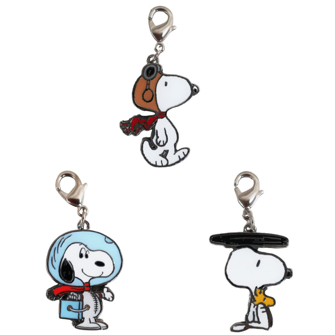 Snoopy史努比｜Peanuts Metal Charm Keychain可爱服装合金钥匙扣挂件/包挂｜约H7.5×W3.5×D0.3cm