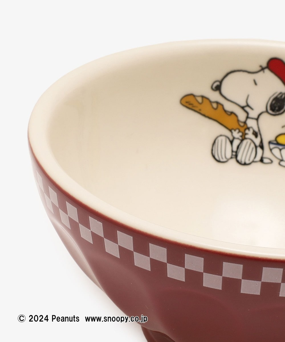 Snoopy史努比｜PEANUTS x Afternoon Tea下午茶联名巴黎铁塔系列红色陶瓷碗S｜约高6.8cm/直径12.2cm/容量300mL