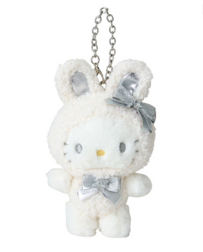 Sanrio三丽鸥｜Mascot Charm / Fluffy Snow Rabbit冬日毛茸茸银白初雪小兔系列可爱角色玩偶挂件/包挂｜约10×4×16.5cm