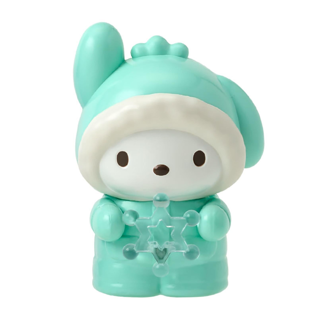 Sanrio三丽鸥｜Secret Mascot - Fluffy Puffy Winter Blind Box（a box of 8）冬季羽绒滑雪服可爱角色拿雪花摆件盲盒/全8种｜1枚入