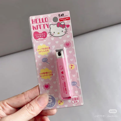 KAI贝印｜Sanrio Kai Nail Clipper (S)不锈钢指甲钳/指甲剪S号/防飞溅｜约1.5×2×7.5cm