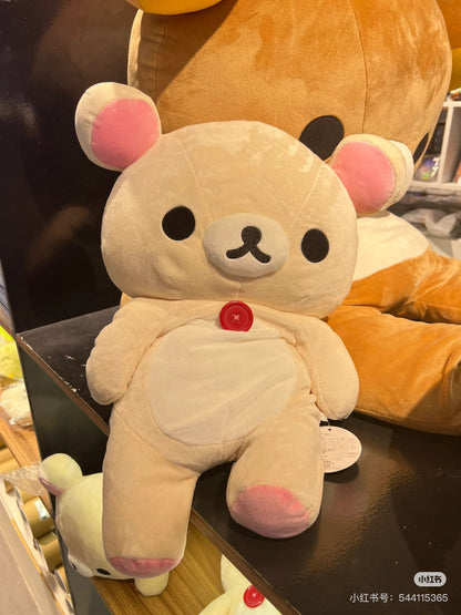 Rilakkuma轻松熊｜San-X Plush Doll Rilakkuma Korilakkuma-Size L超好抱大号小白熊毛绒玩偶/公仔｜约450x350x160mm