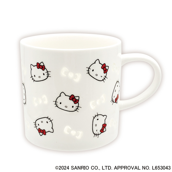 Sanrio三丽鸥｜Porcelain Mug - Hello Kitty / Hotarude Light Shine蝴蝶结透光马克杯｜约φ80 x H95 mm