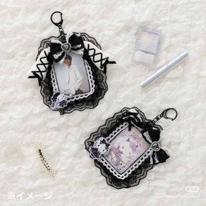 Sanrio三丽鸥｜Trading Card Holder / Enjoy Idol Gothic Night Party享受偶像哥特之夜派对黑色偶像应援钥匙扣卡包/照片挂｜约13×2×15cm