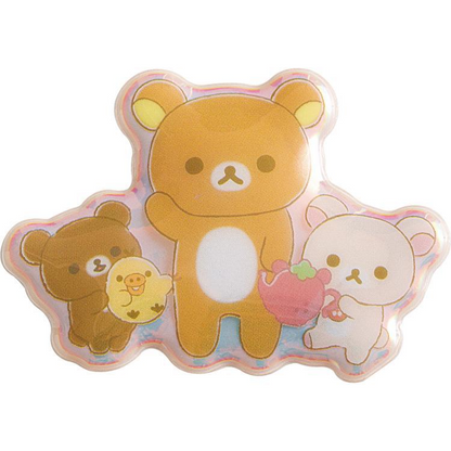 Rilakkuma轻松熊｜Pukutto Aurora Stickers -Furniture San-X极光PVC立体贴纸｜约200mm x 95mm