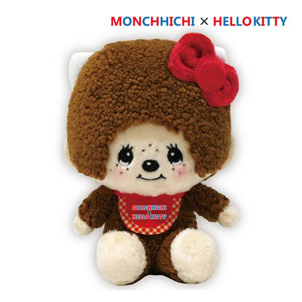 Monchhichi｜Monchichi × Sanrio Plush Toy - Hello Kitty｜125×181×100mm approx.