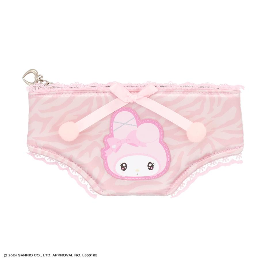 Sanrio三丽鸥｜Sanrio Flat Pouch - Twin Idol 偶像系列内裤造型收纳包/化妆包｜約19.5×1×10.5cm